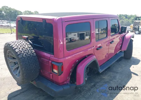 2021 Jeep Wrangler Unlimited Sahara 4X4 из США, поврежденный, VIN 1C4HJXEN4MW852853